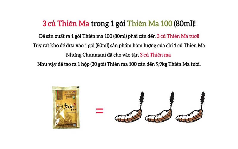 mua nước uống thiên ma hàn quốc chunmani chính hãng